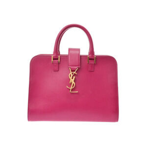 Saint Laurent Cabas Pink Leather Bag